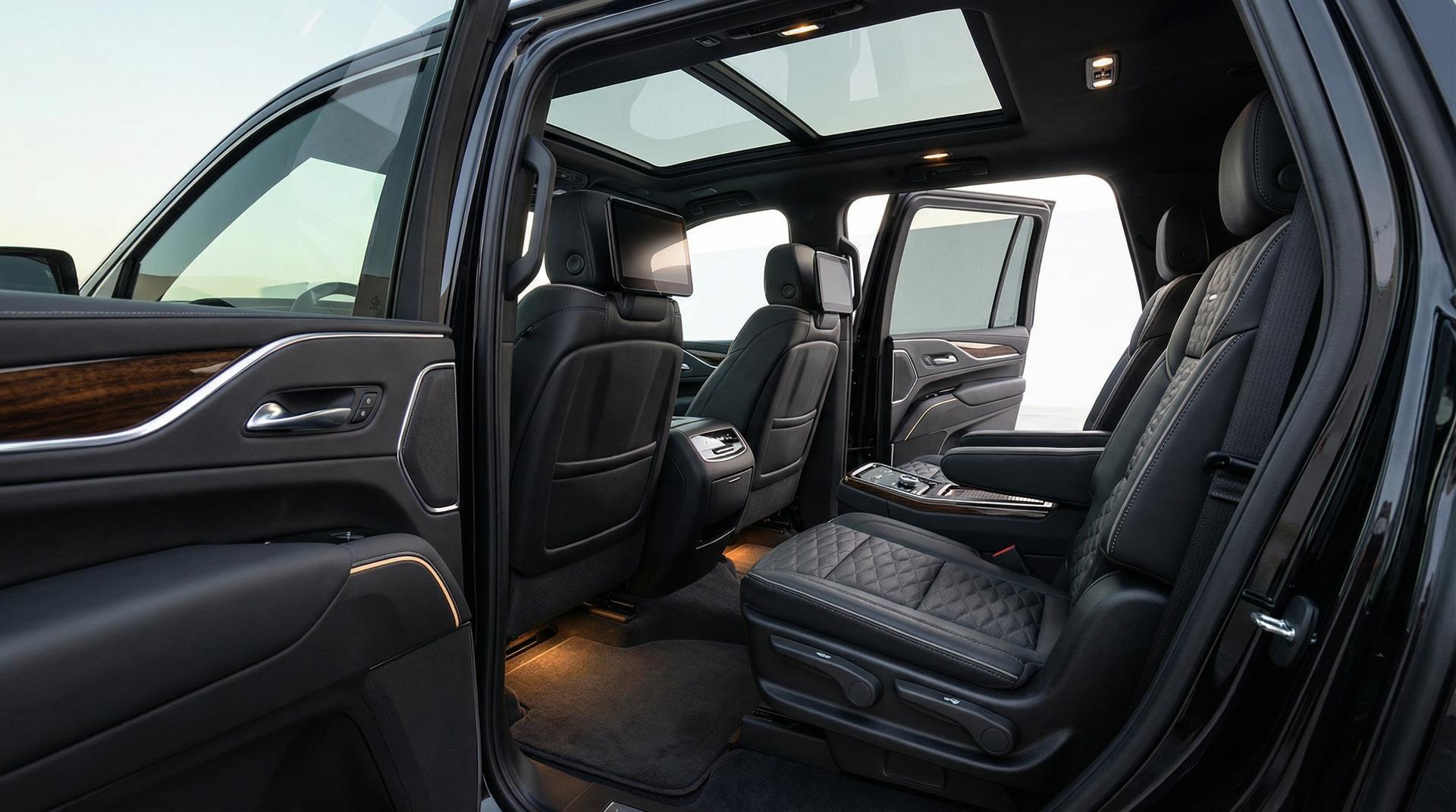 Realistic Luxury SUV Interior
